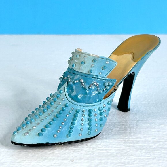 RARE Vintage 80's Beautifully Detailed High Heel Shoe Resin Figure Figurine - Picture 2 of 6